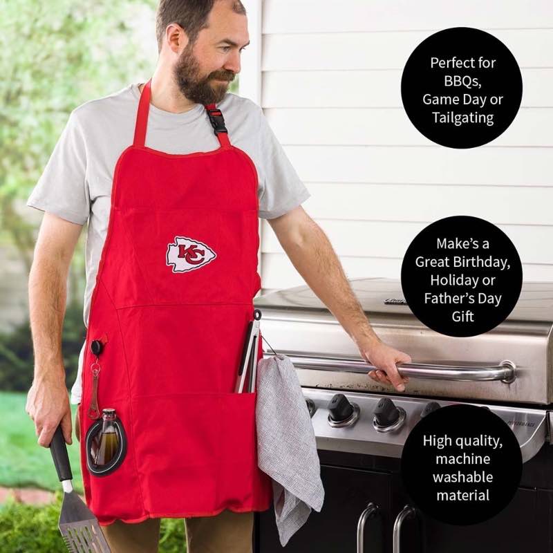 Deluxe Cotton Canvas NFL Team Pride Grilling/Cooking Apron - San Francisco 49s